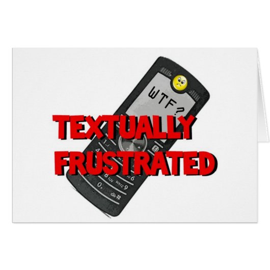 Textually Frustrated Cards (Front Horizontal)