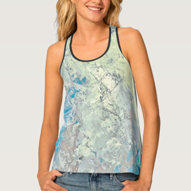 Textura #10 de obra La roca Tank Top (Front)