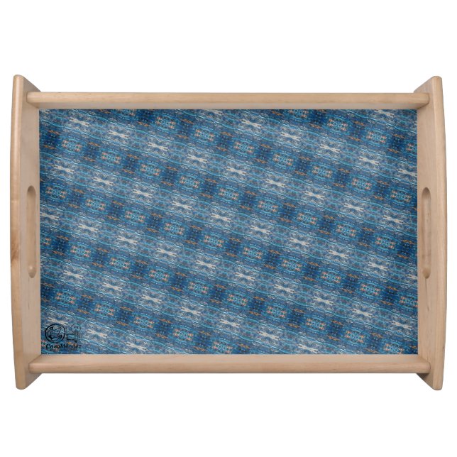 Textura #15 de obra La roca Serving Tray (Front)