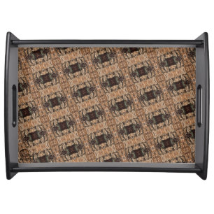 Textura #16 de obra Amanecer Serving Tray