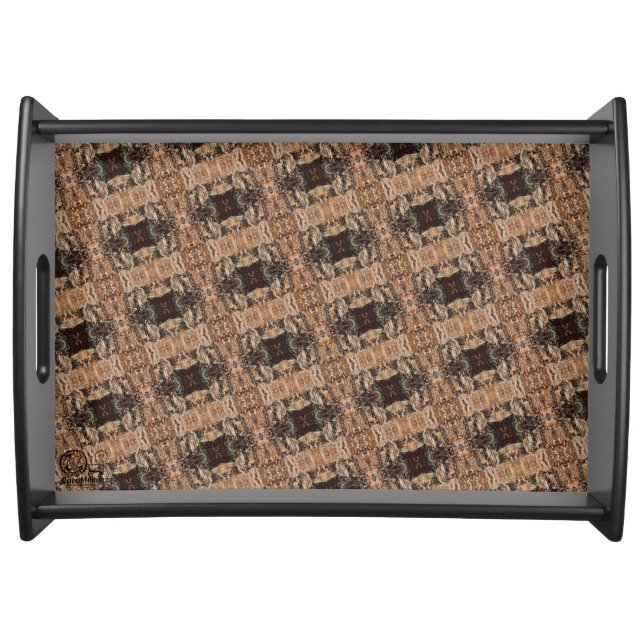 Textura #16 de obra Amanecer Serving Tray (Front)