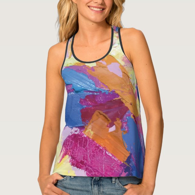 Textura #1 de la obra Piña Tank Top (Front)