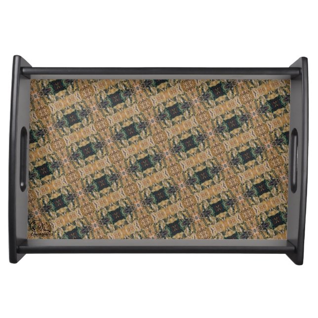 Textura #1 de obra Amanecer Serving Tray (Front)