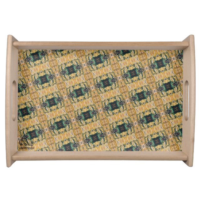 Textura #21 de obra Amanecer Serving Tray (Front)