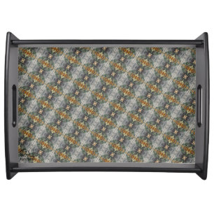 Textura #27 de obra Amanecer Serving Tray