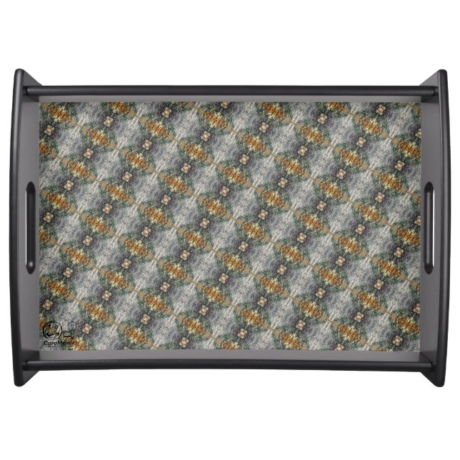 Textura #27 de obra Amanecer Serving Tray (Front)