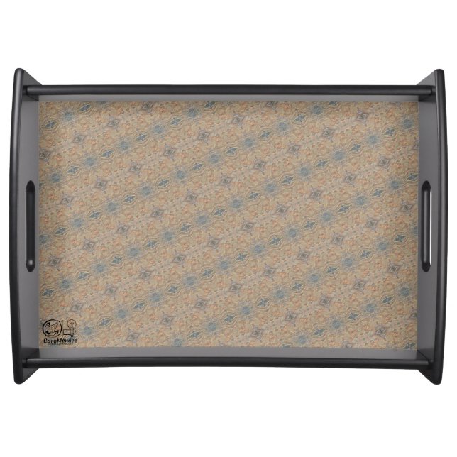 Textura #2 de obra Amanecer Serving Tray (Front)
