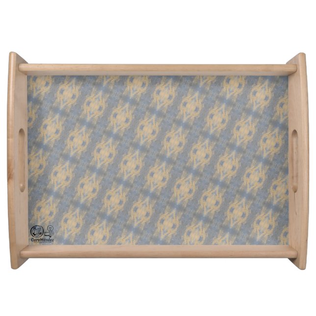 Textura #2 de obra La roca Serving Tray (Front)