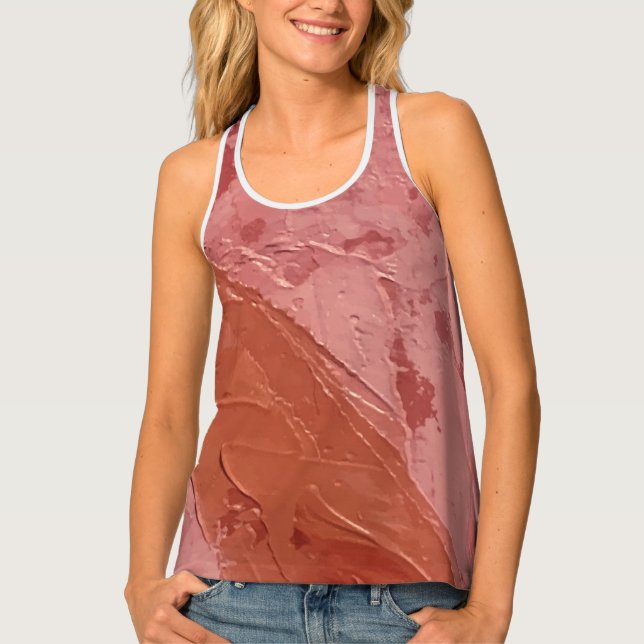 Textura #3 de la obra El corazón de los... Tank Top (Front)