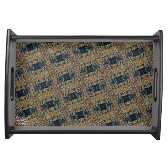Textura #41 de obra Amanecer Serving Tray (Front)