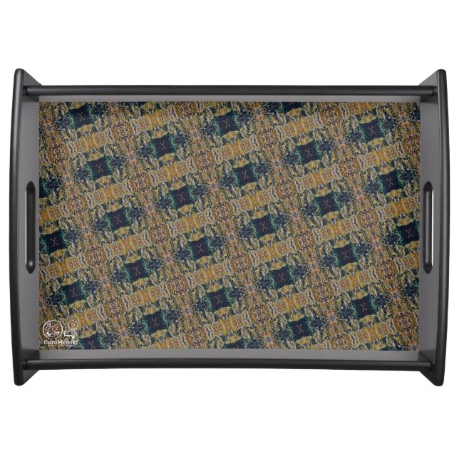 Textura #41 de obra Amanecer Serving Tray (Front)