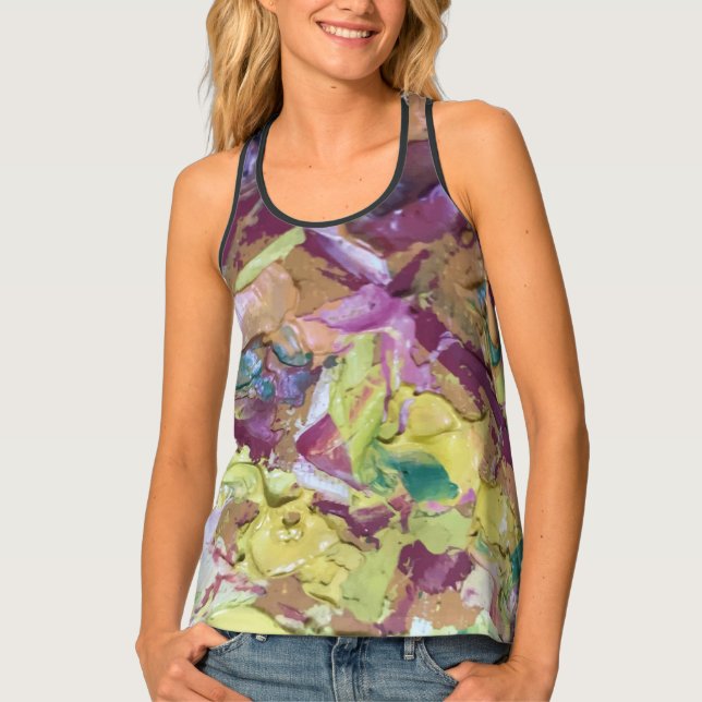 Textura #4 de la obra Piña Tank Top (Front)