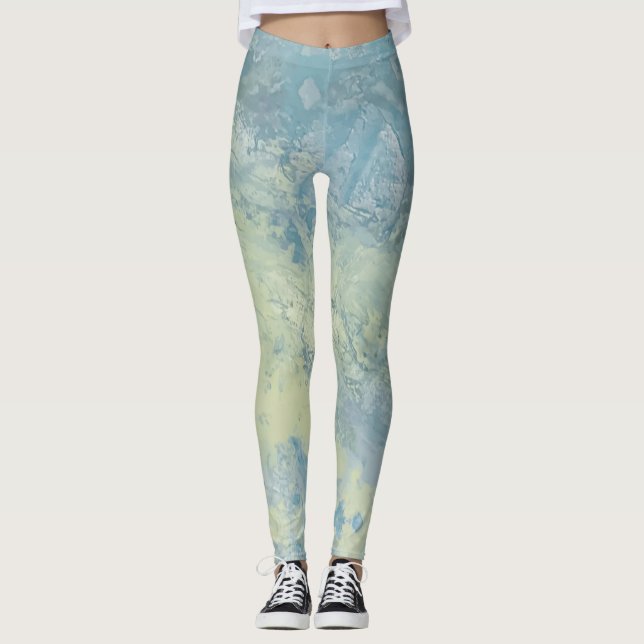 Textura #4 de obra La roca Leggings (Front)