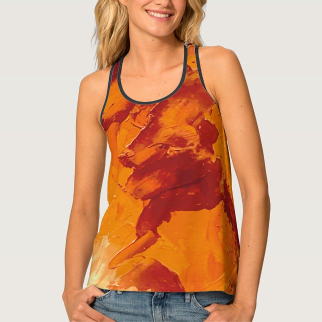 Textura #56 de la obra Nuit Tank Top (Front)