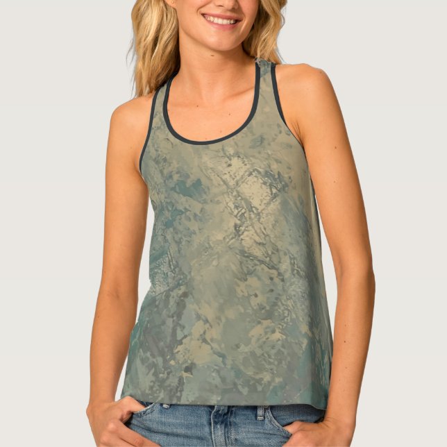 Textura #5 de obra La roca Tank Top (Front)