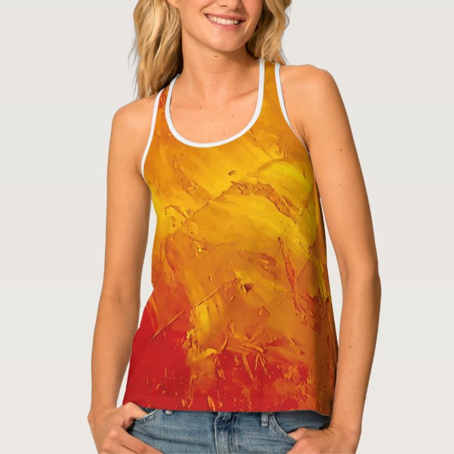 Textura #67 de la obra Nuit Tank Top (Front)