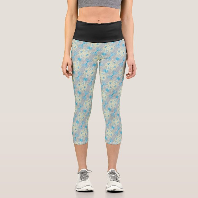 Texture #10 from work The Rock Capri Leggings (Front)