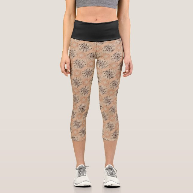 Texture #12 from the work Seeing Through the Eyes Capri Leggings (Front)