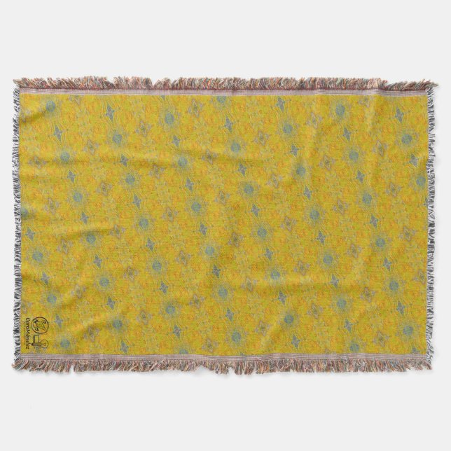 Texture #14 from work Dawn Throw Blanket (Front)