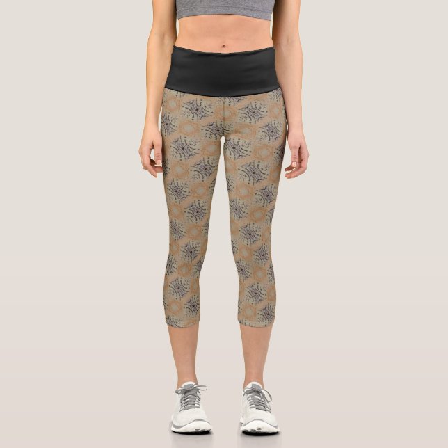 Texture #15 from the work Seeing Through the Eyes Capri Leggings (Front)