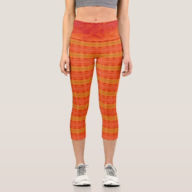 Texture #19 from the work Fantasy and Reality Capri Leggings (Front)