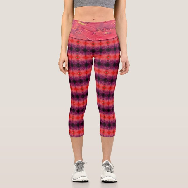 Texture #1.0 of the work The sunset Capri Leggings (Front)