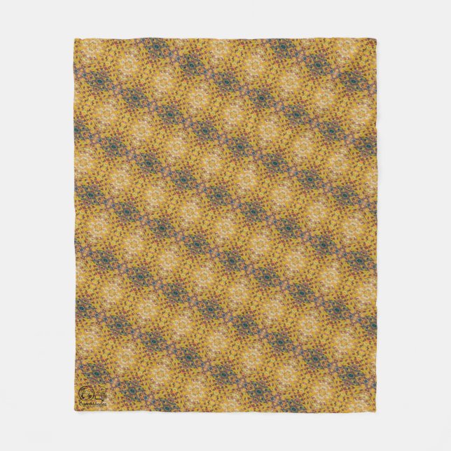Texture #1 from the work Pineapple. SERIES Fleece Blanket (Front)