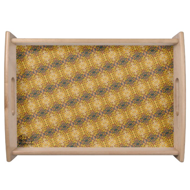 Texture #1 from the work Pineapple. SERIES Serving Tray (Front)