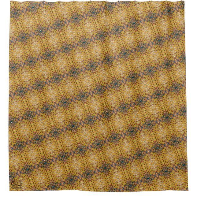 Texture #1 from the work Pineapple. SERIES Shower Curtain (Front)