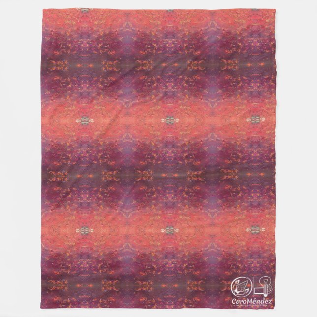 Texture #1 of The Sunset Fleece Blanket (Front)