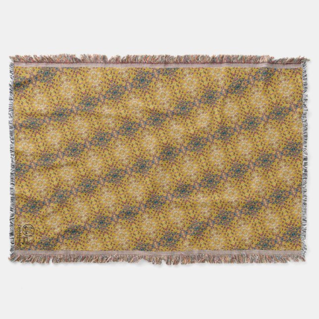 Texture #1 of the work Pineapple. SERIES Throw Blanket (Front)
