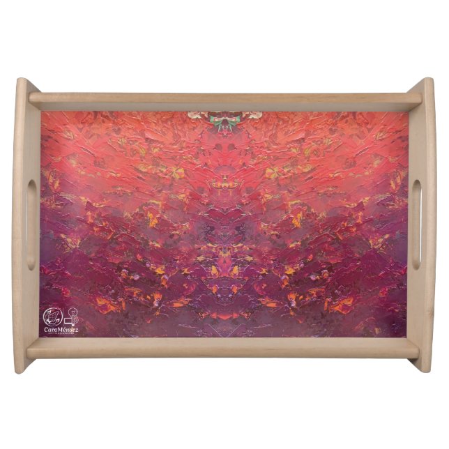 Texture #1 of the work The sunset Serving Tray (Front)