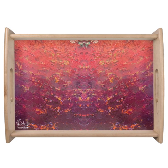 Texture #1 of the work The sunset Serving Tray (Front)