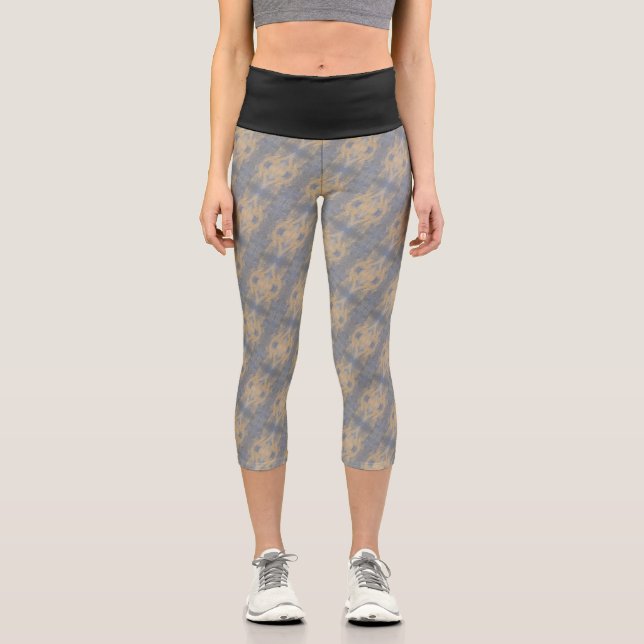 Texture #2 from work The Rock Capri Leggings (Front)