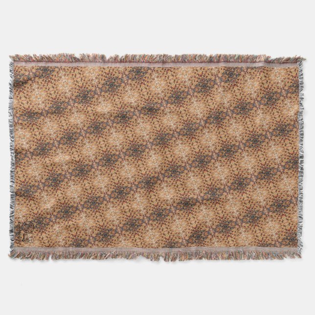 Texture #3 from the work Pineapple. SERIES Throw Blanket (Front)