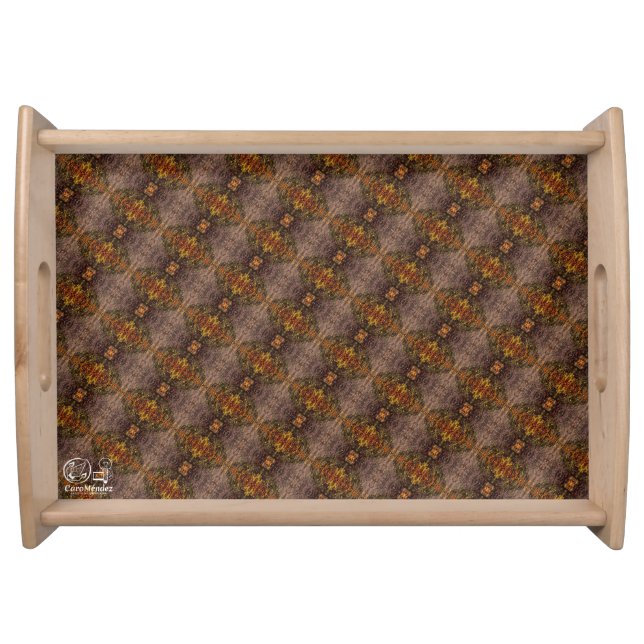 Texture #45 Work Dawn Serving Tray (Front)