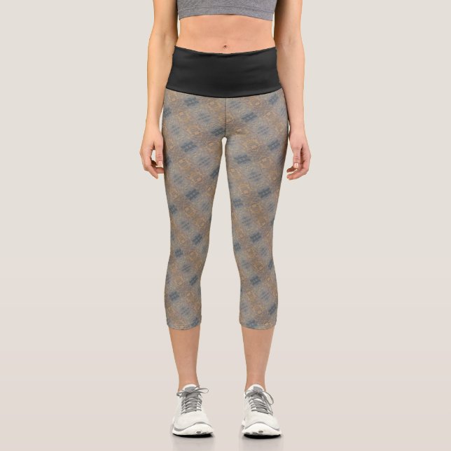 Texture #4 from work Dawn Capri Leggings (Front)