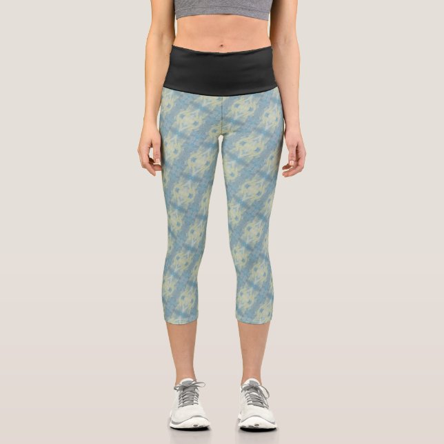 Texture #4 from work The Rock Capri Leggings (Front)