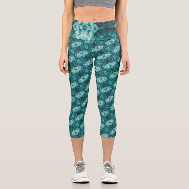 Texture #6 from the work Cherries Capri Leggings (Front)