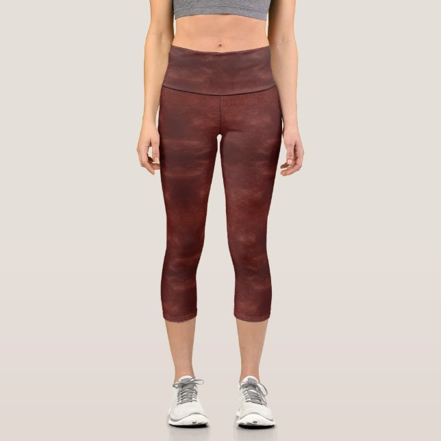 Texture #7 from the work Fantasy and Reality Capri Leggings (Front)