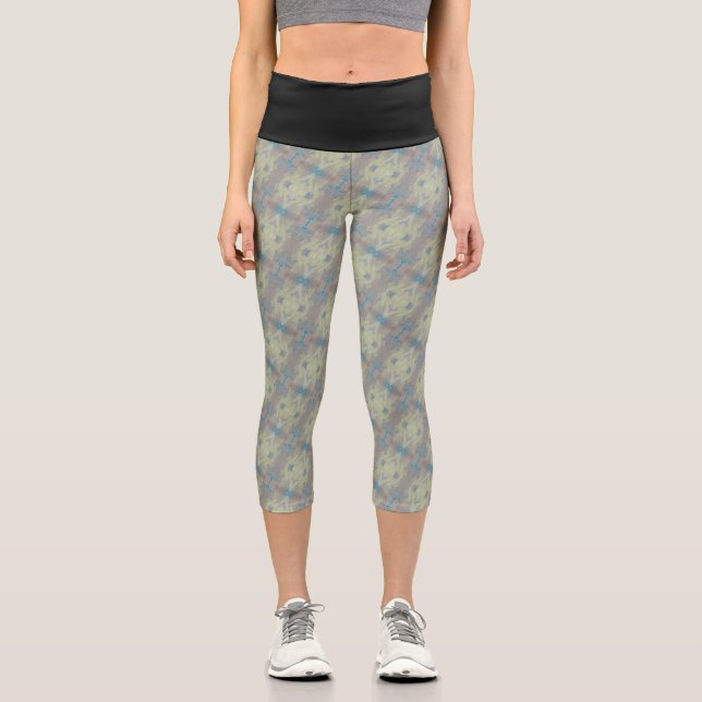 Texture #7 from work The Rock Capri Leggings (Front)