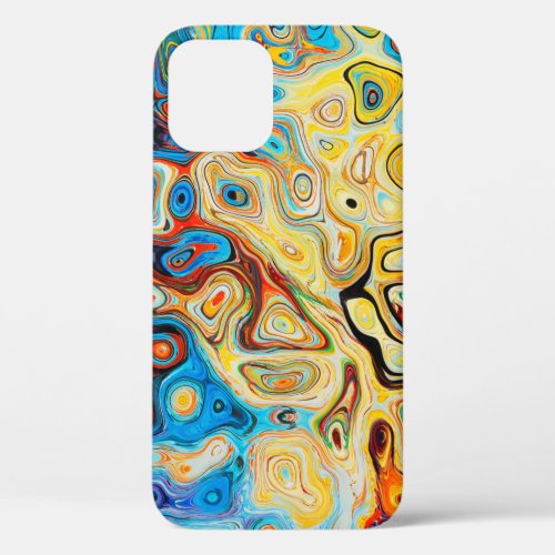 Texture abstract structure colorful iPhone 12 case
