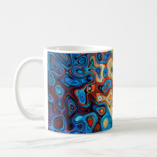Texture abstract structure colorful coffee mug