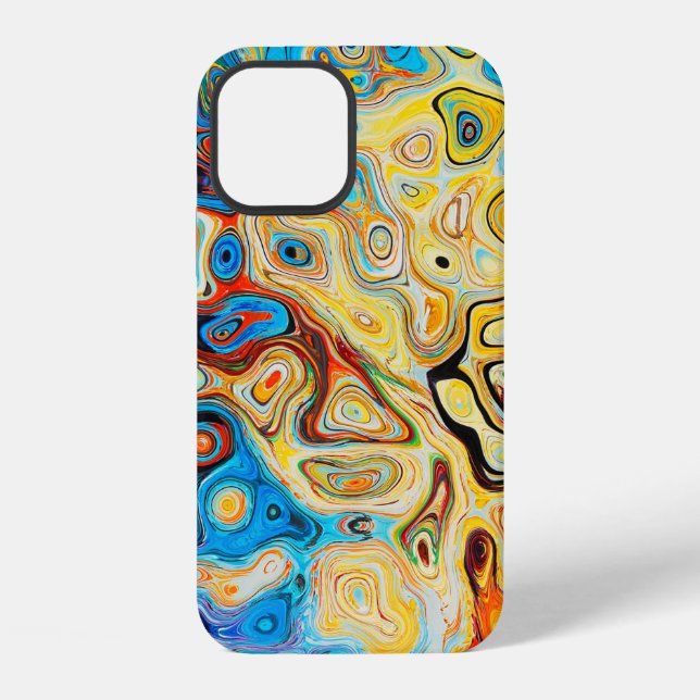 Texture abstract structure colorful iphone case (Back)