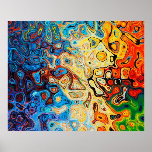 Texture abstract structure colorful poster