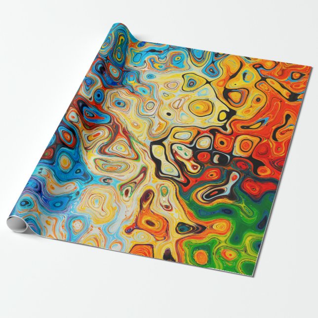 Texture abstract structure colorful wrapping paper (Unrolled)