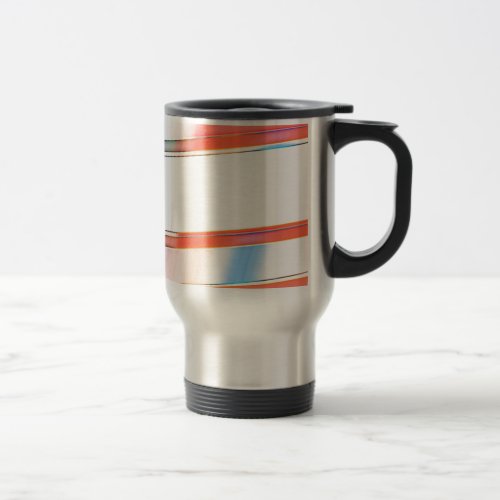 texture  and abstract background travel mug