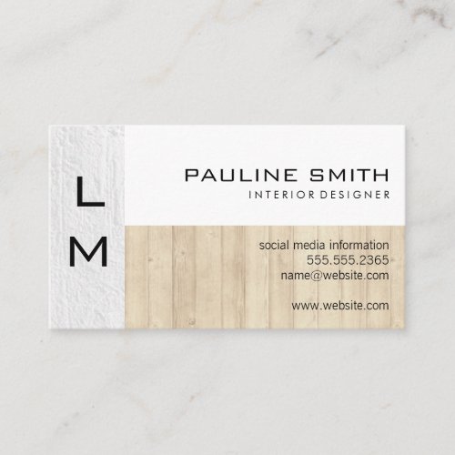 Texture and Wood Business Card