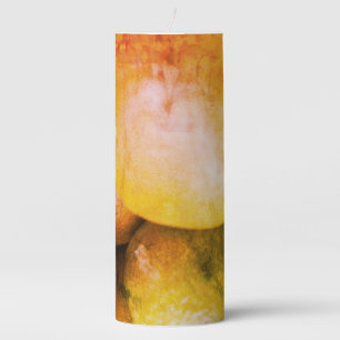 TEXTURE ART GIFT BIRTHDAY ANNIVERSARY PROMOTION PILLAR CANDLE