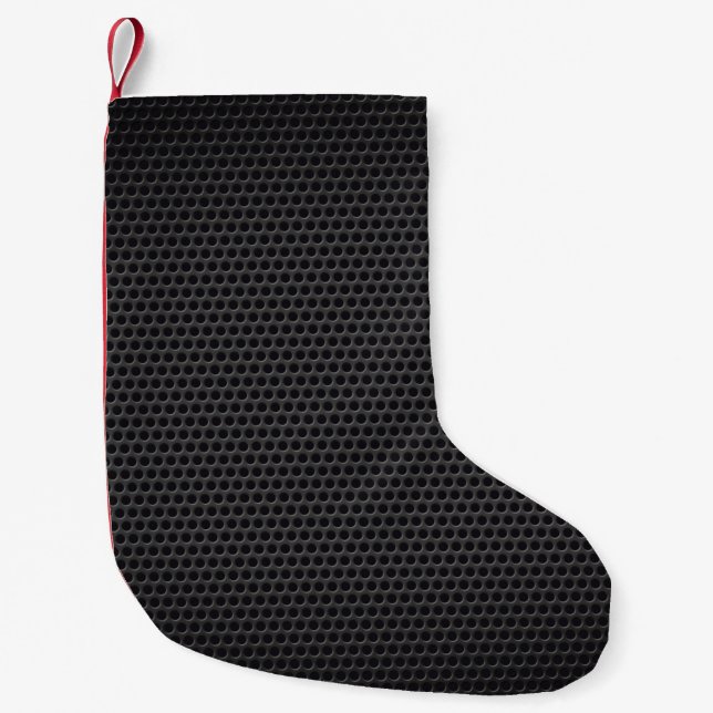 Texture background gray small christmas stocking (Front)